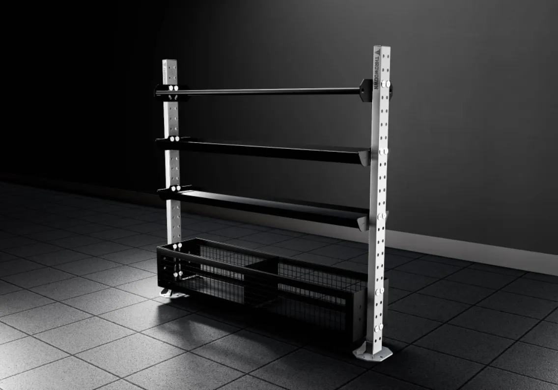 THROWDOWN XTR Ball Storage Rack (6ft), Yoga strap with buckle