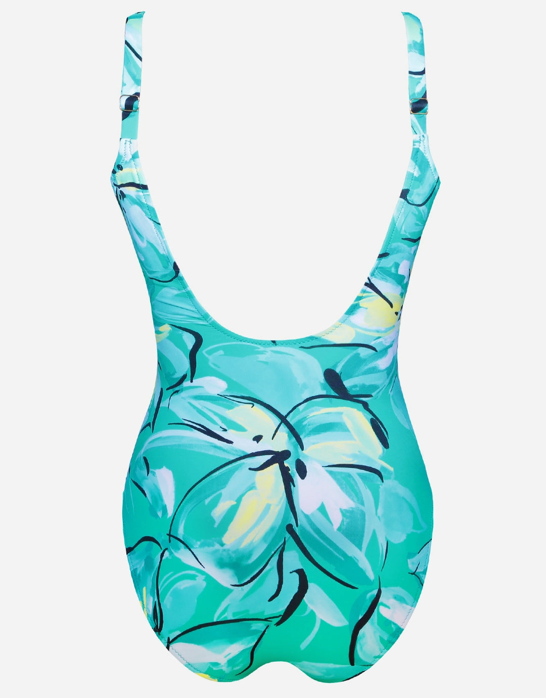Bali Gathered Front Swimsuit - Green