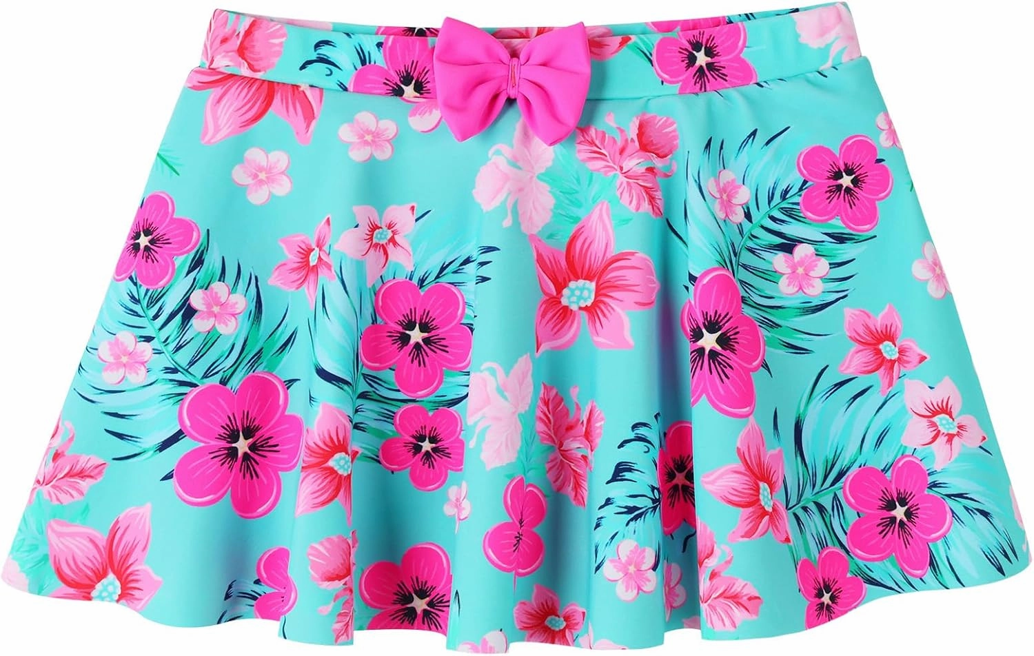 BAOHULU Girls Rash Guard 2 Pieces Bathing Suit UPF50  Swimsuit with Swimming Skirt Swimwear 2-12Y