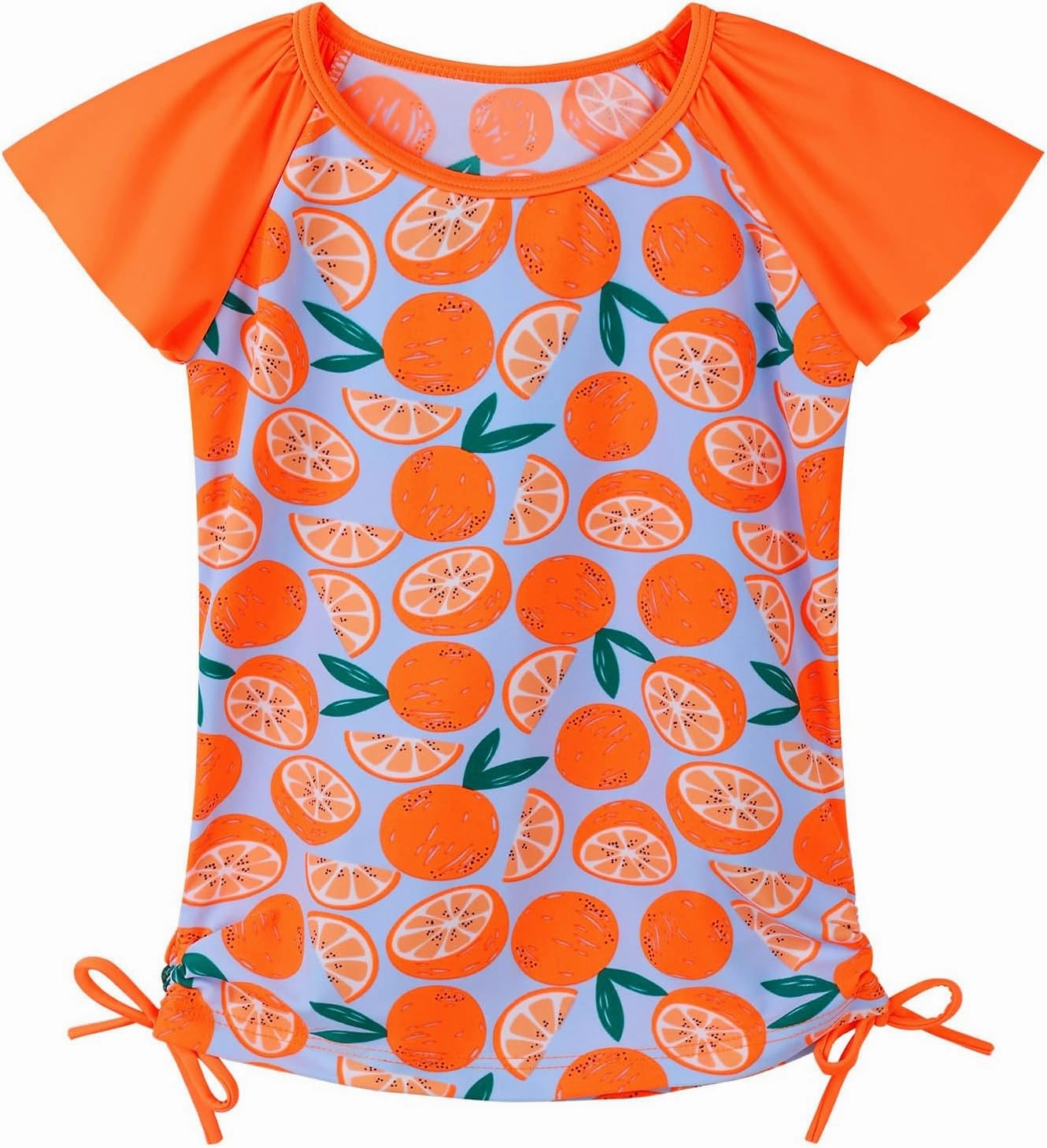 BAOHULU Girls Rash Guard 2 Pieces Bathing Suit UPF50  Swimsuit with Swimming Skirt Swimwear 2-12Y