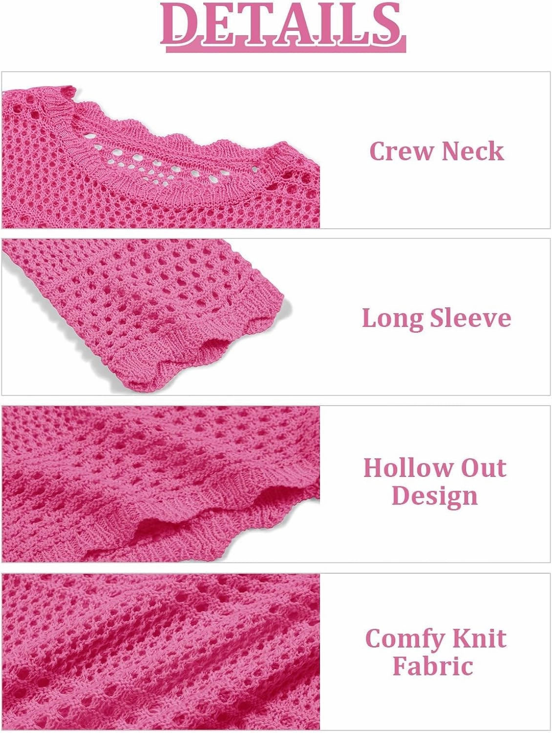 Batermoon Girls Crochet Long Sleeve Swimsuit Cover Up Kids Fashion Hollow Out Swimwear Beach Dress 5-14 Years