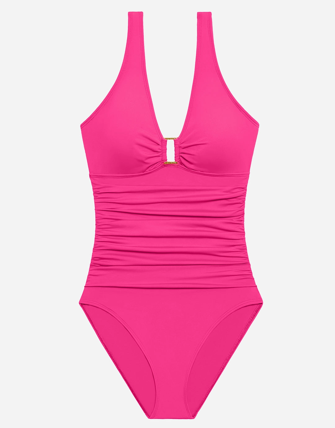 Beach Club Solids Ring OTS Swimsuit - Passionfruit