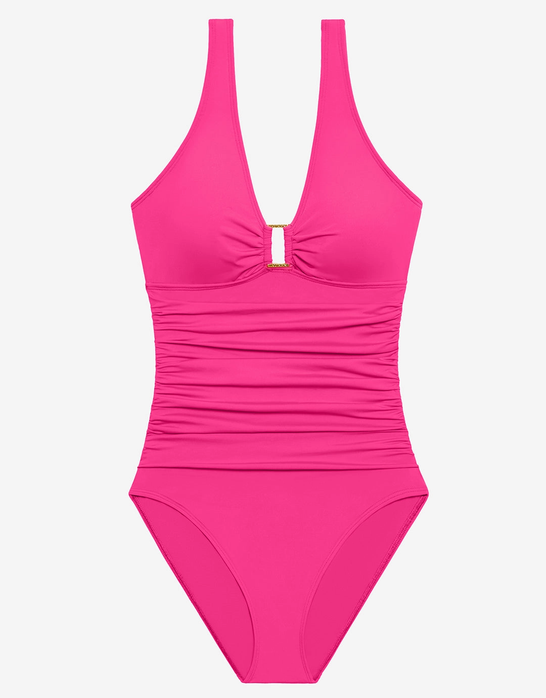 Beach Club Solids Ring OTS Swimsuit - Passionfruit