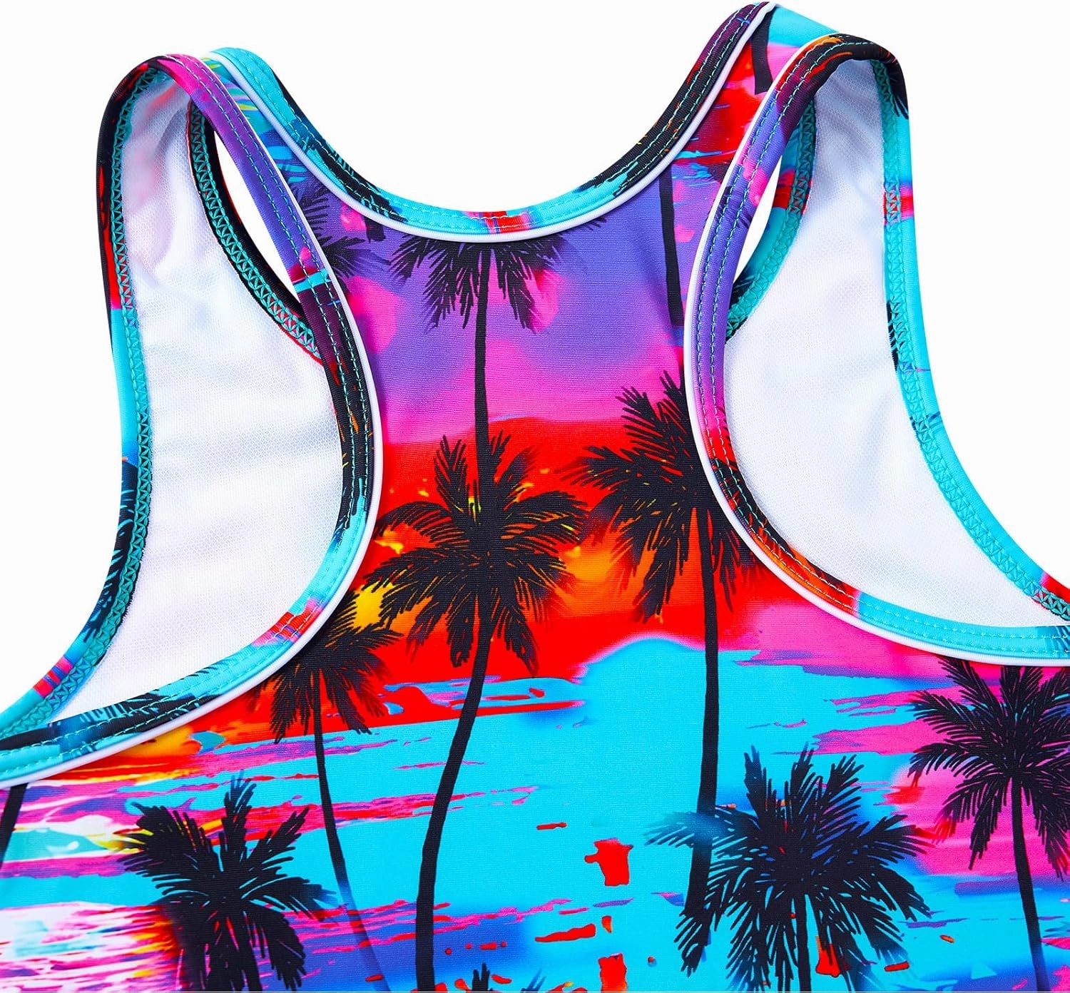 Belovecol Girls Swimsuits Two Piece Tankini Bathing Suits Boyshort Summer Beach Rash Guard Swimwear for 4-15T