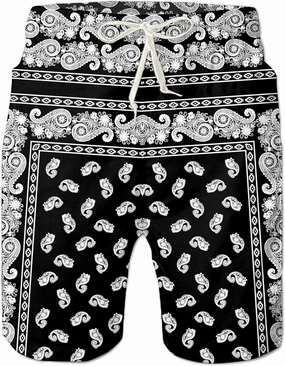 Belovecol Mens Swim Trunks Summer Cool Quick Dry Board Shorts Bathing Suit with Side Pockets Mesh Lining S-3XL