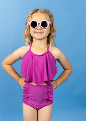Berry | Mini Down in Front Ruffle Bottoms
