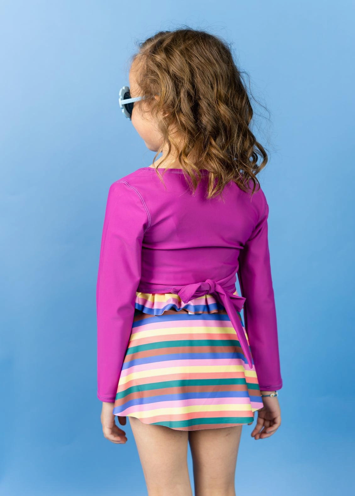Berry | Mini Wrap Top Rashguard