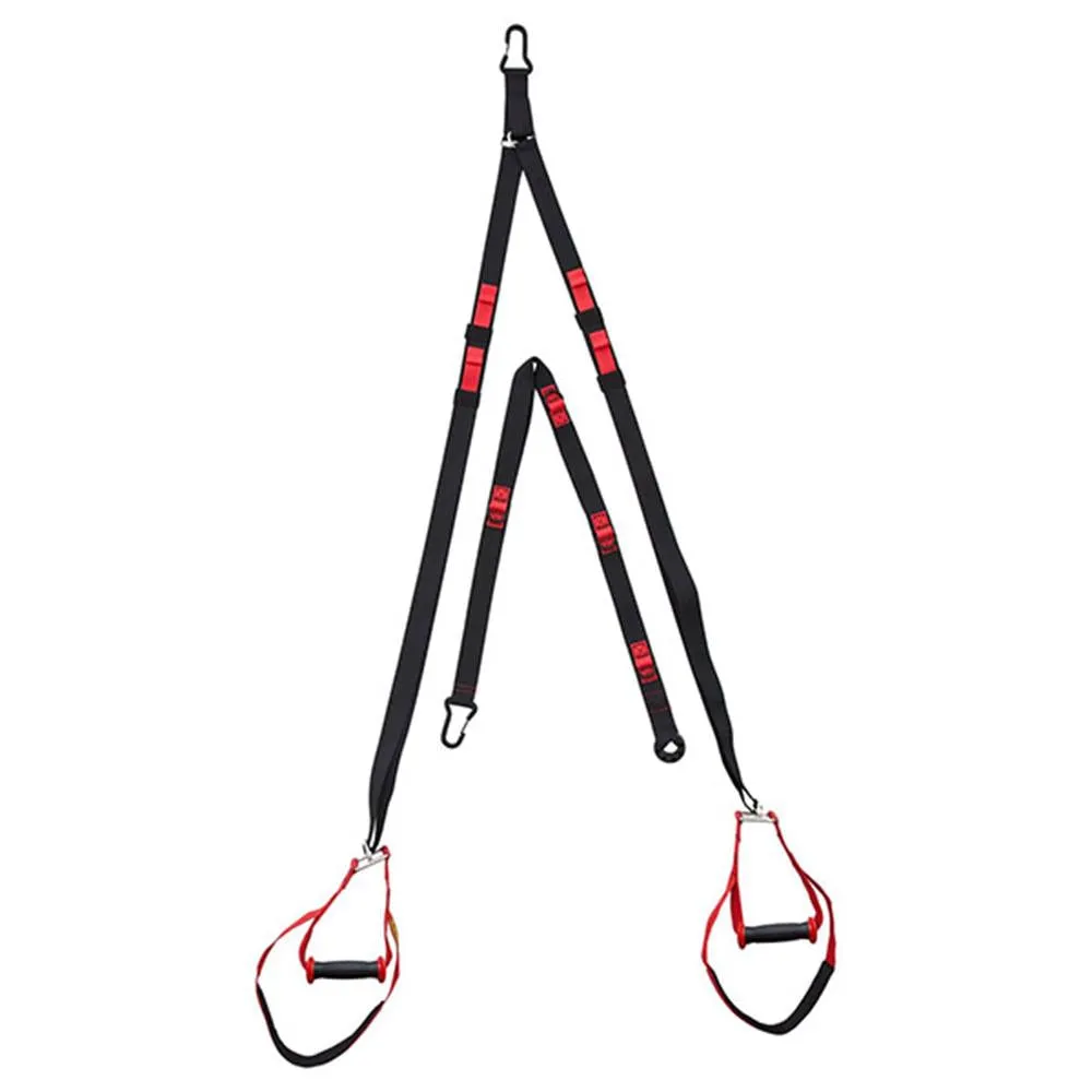Fitness Mad Pro Suspension Trainer - 450kg Tested, Compression leggings, Mats,Flooring, Overhead pulley storage