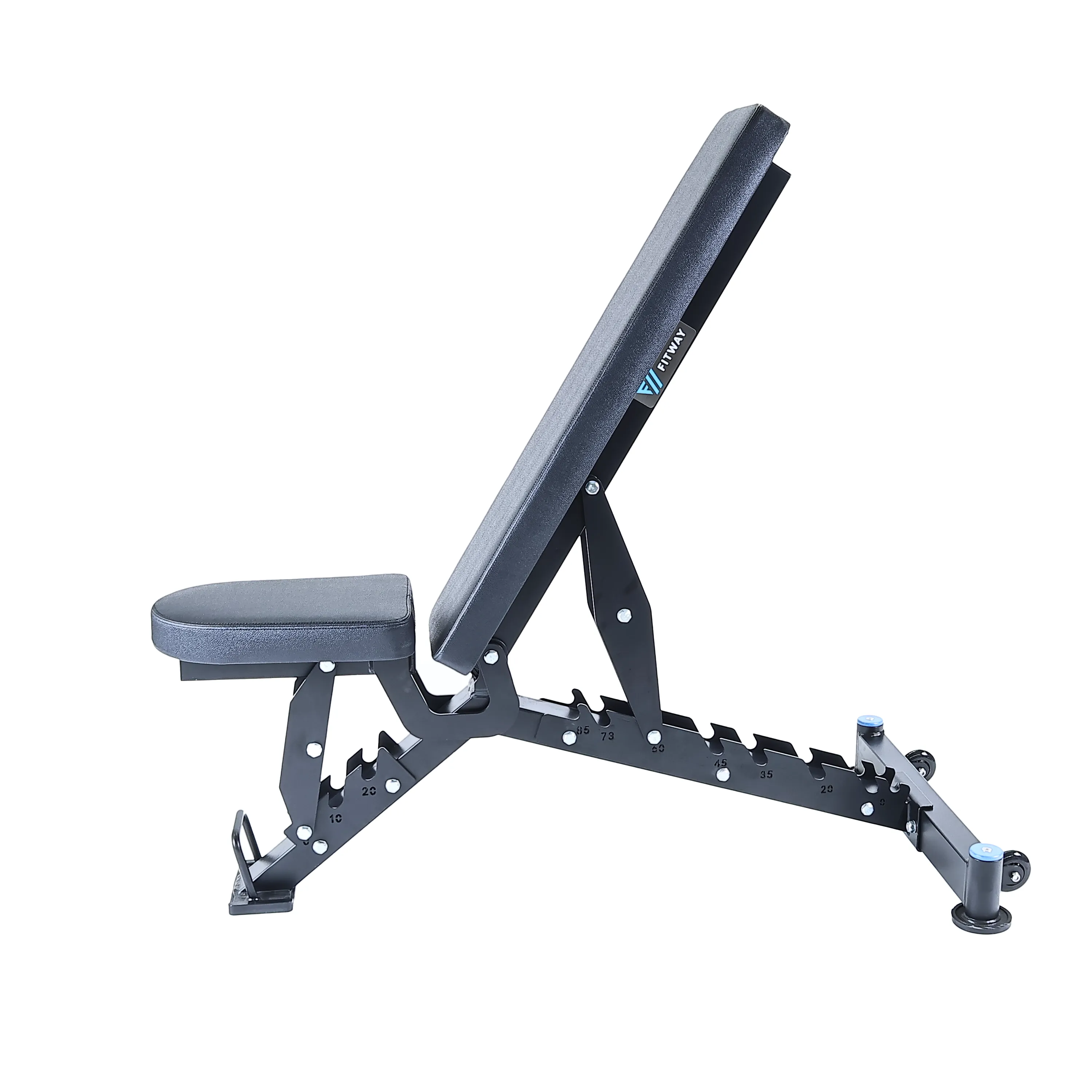 FITWAY Adjustable Home Bench, Leg Curls,Extensions,Calf Presses