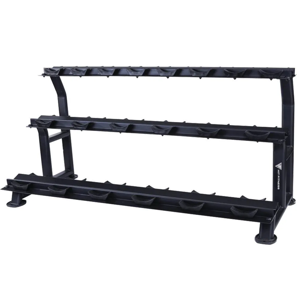 Best-Selling Hit Fitness Hex Dumbbell Rack | 10 Pairs Must-Have, Power Bands, Parallettes, Heated yoga mat