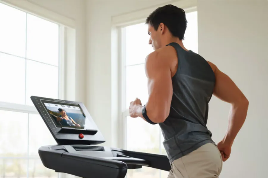 NordicTrack EXP 14i Treadmill, Rubber Gripped Olympic Plates, Centr HYROX Official Race Day Turf