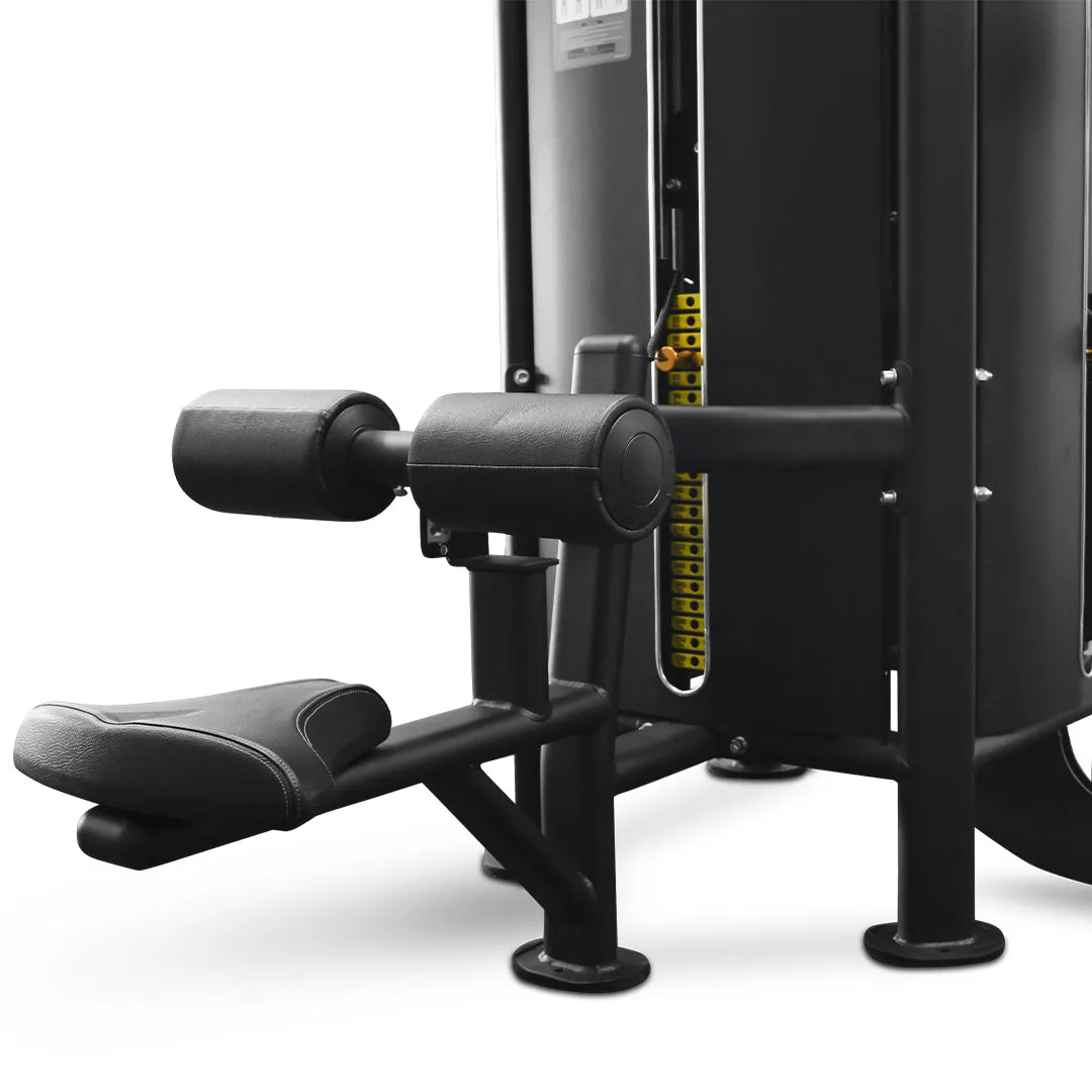 Reeplex Commercial 5 Station Jungle Gym with 150kg Heavy Weight Stacks, Yoga mat thick