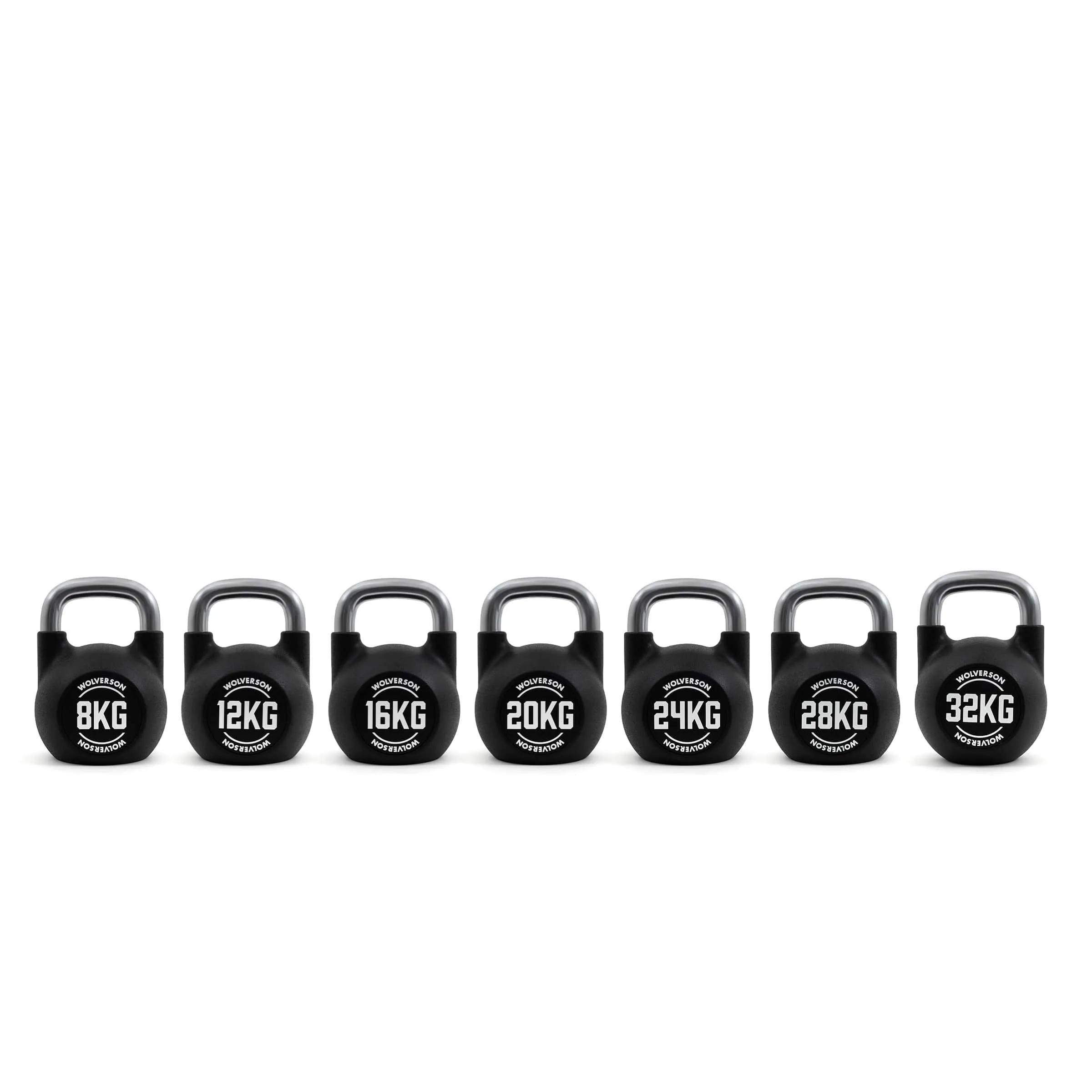 Wolverson PU Competition Kettlebells, Bikes,Treadmills