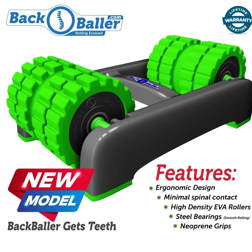 BackBaller Double Foam Roller, Studio Bikes, Weightlifting chalk