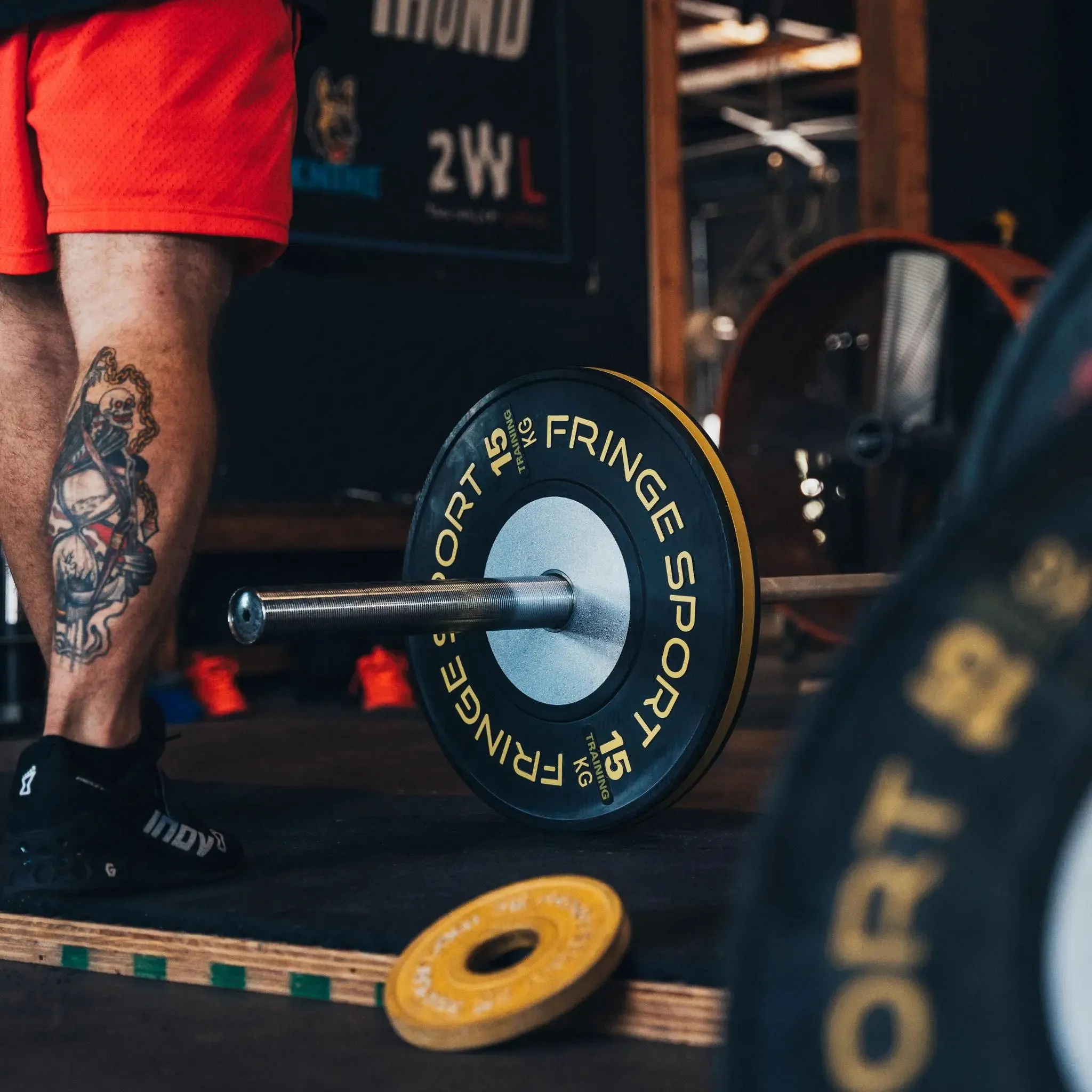 Black Training Competition Plates - Kilos, Eco-friendly yoga mat, Recycled rubber gym flooring, Rower