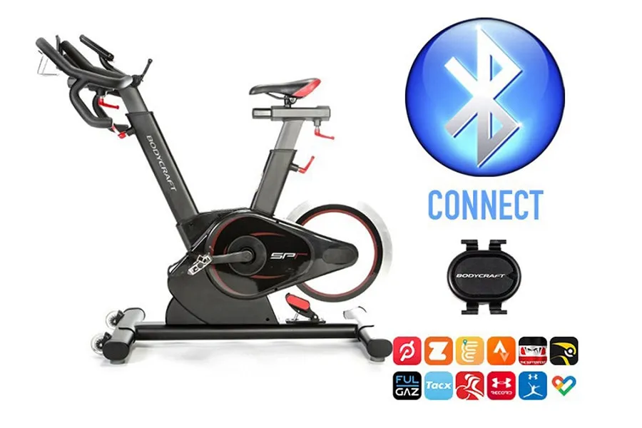 BodyCraft SPR Indoor Club Group Cycle, Folding Treadmills, Non-slip yoga mat