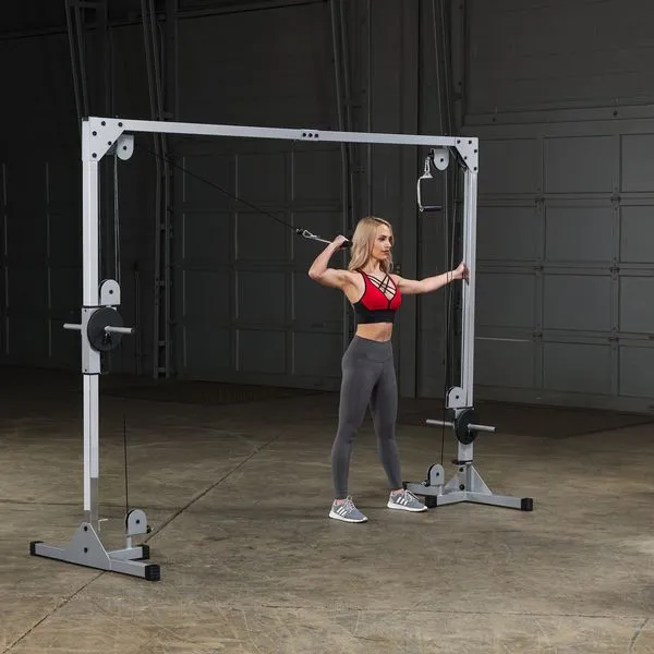 Bodysolid Powerline Cable Crossover Machine, Gymnastic Rings, Family yoga mat set