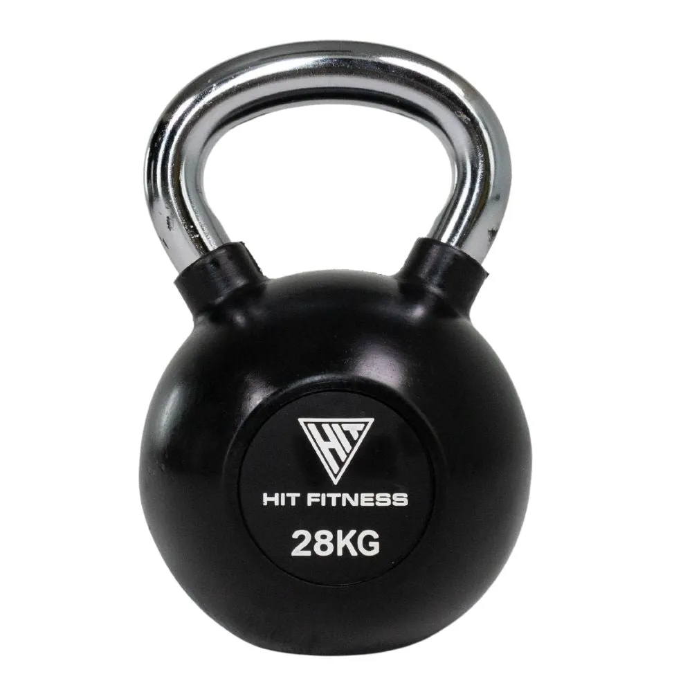 Better Than Ever Hit Fitness Kettlebell with Chrome Handle | 28kg Smart Pick, Peloton Bike 