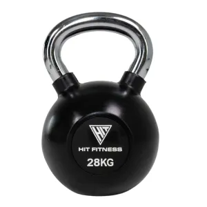 Better Than Ever Hit Fitness Kettlebell with Chrome Handle | 28kg Smart Pick, Peloton Bike 