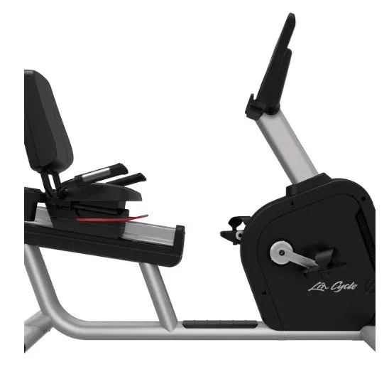 Life Fitness Aspire Recumbent Bike with SL Console, Water Rowers, Vegan protein bars, Overhead pulley storage