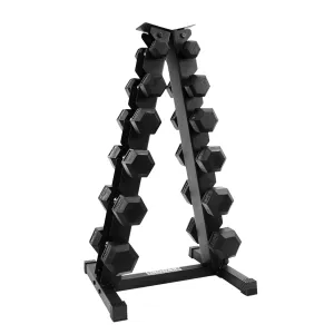Better Than Ever MEGA FITNESS - 5-30lbs Dumbbell Set with Vertical Stand Everyday Essential, Push up bars, Rowers, VO2 max monitor