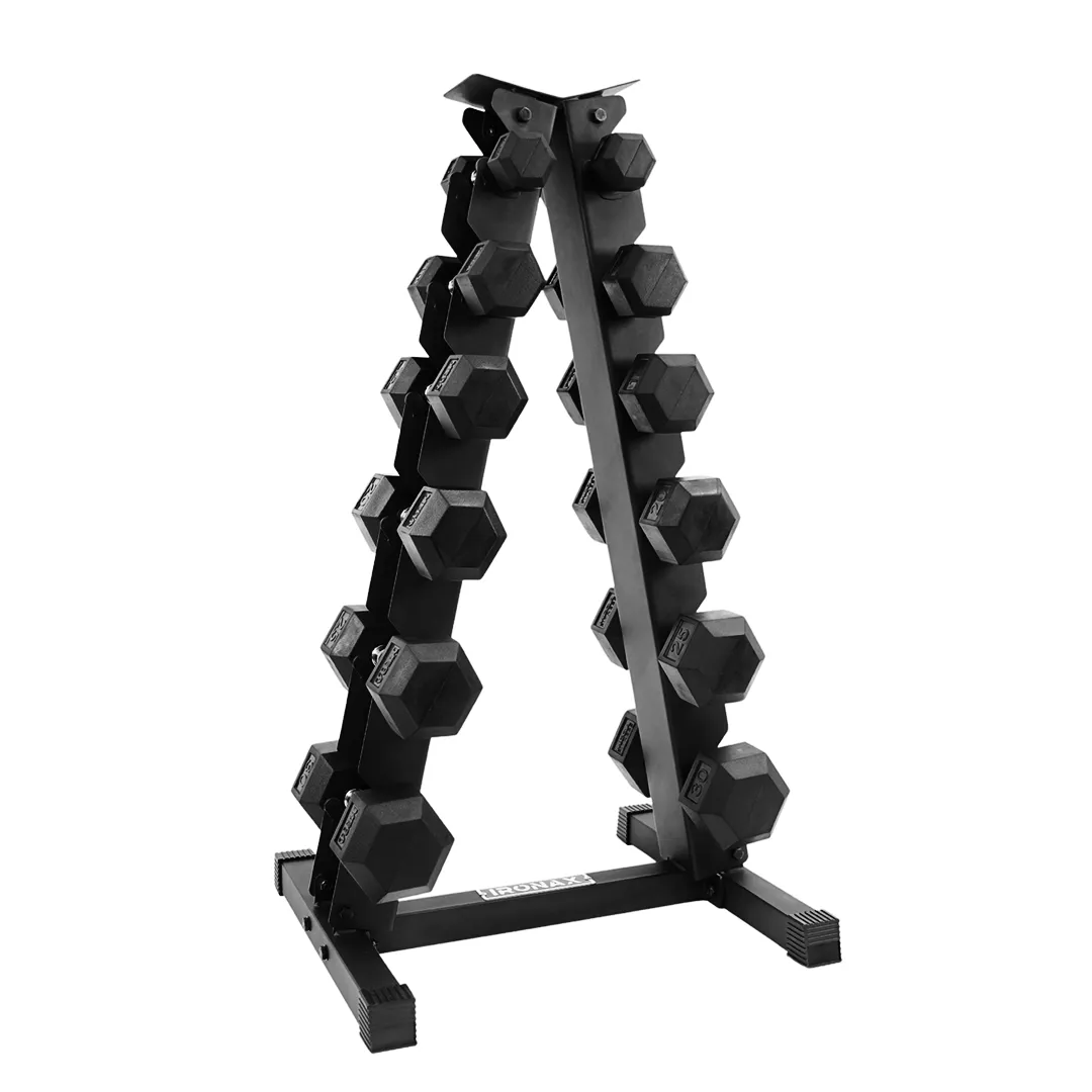 Better Than Ever MEGA FITNESS - 5-30lbs Dumbbell Set with Vertical Stand Everyday Essential, Push up bars, Rowers, VO2 max monitor