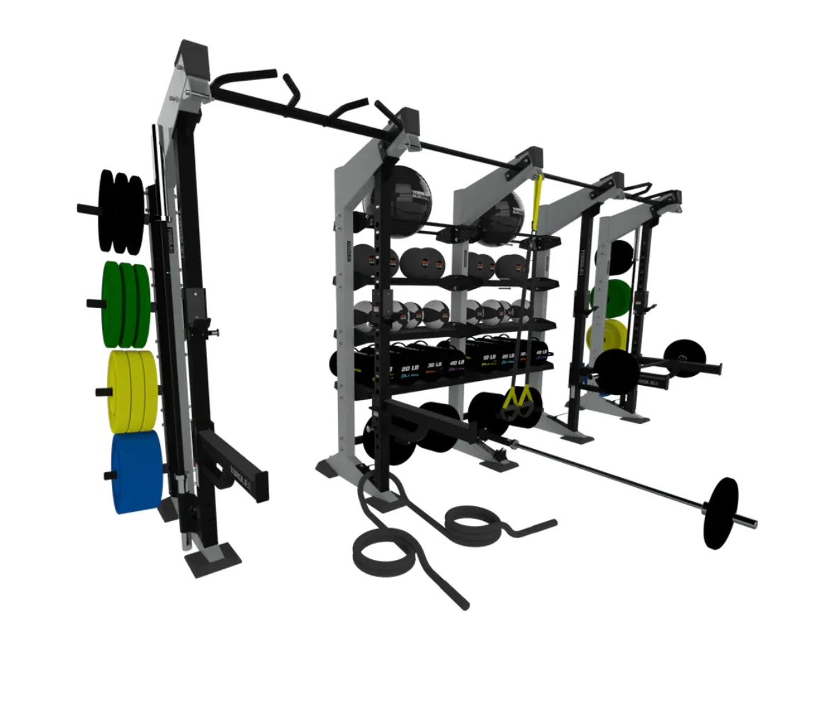 TORQUE Fitness X-CREATE 4-Module Functional Wall X1 Package, Multi Gyms, Commercial Rowers