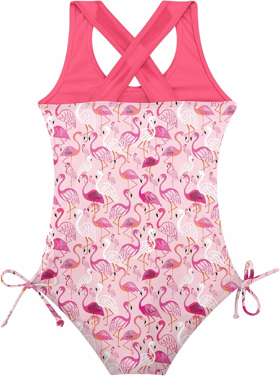 BFUSTYLE Girls One Piece Swimsuit Cute Striped Bathing Suit Hawaii Swimwear 4-13 Years