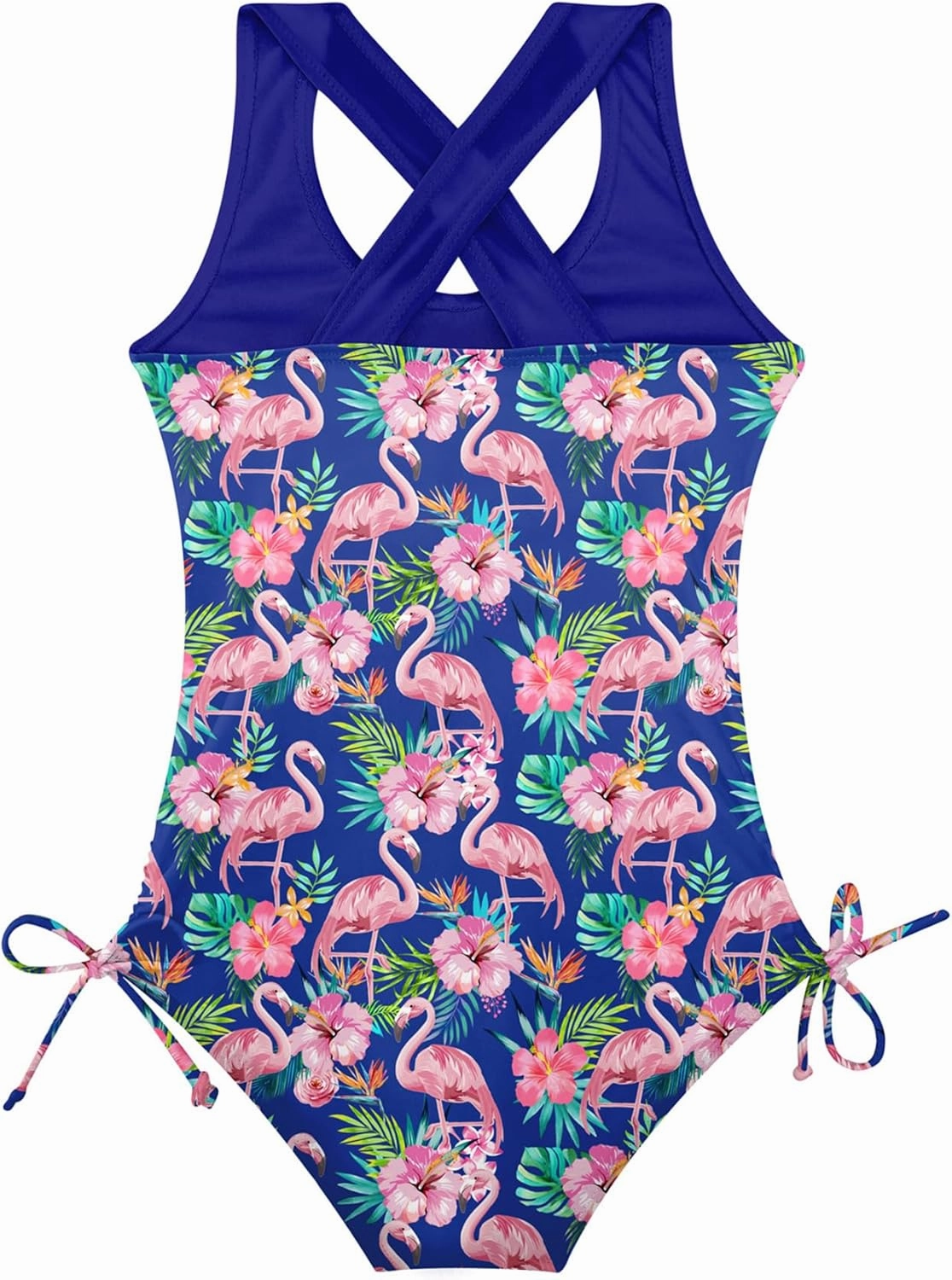 BFUSTYLE Girls One Piece Swimsuit Cute Striped Bathing Suit Hawaii Swimwear 4-13 Years