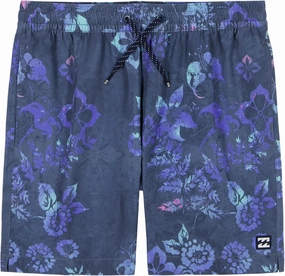 Billabong Boys' Layback 4-Way Stretch Swim Trunks with UPF 50  Sun Protection, Quick Dry Bathing Suit