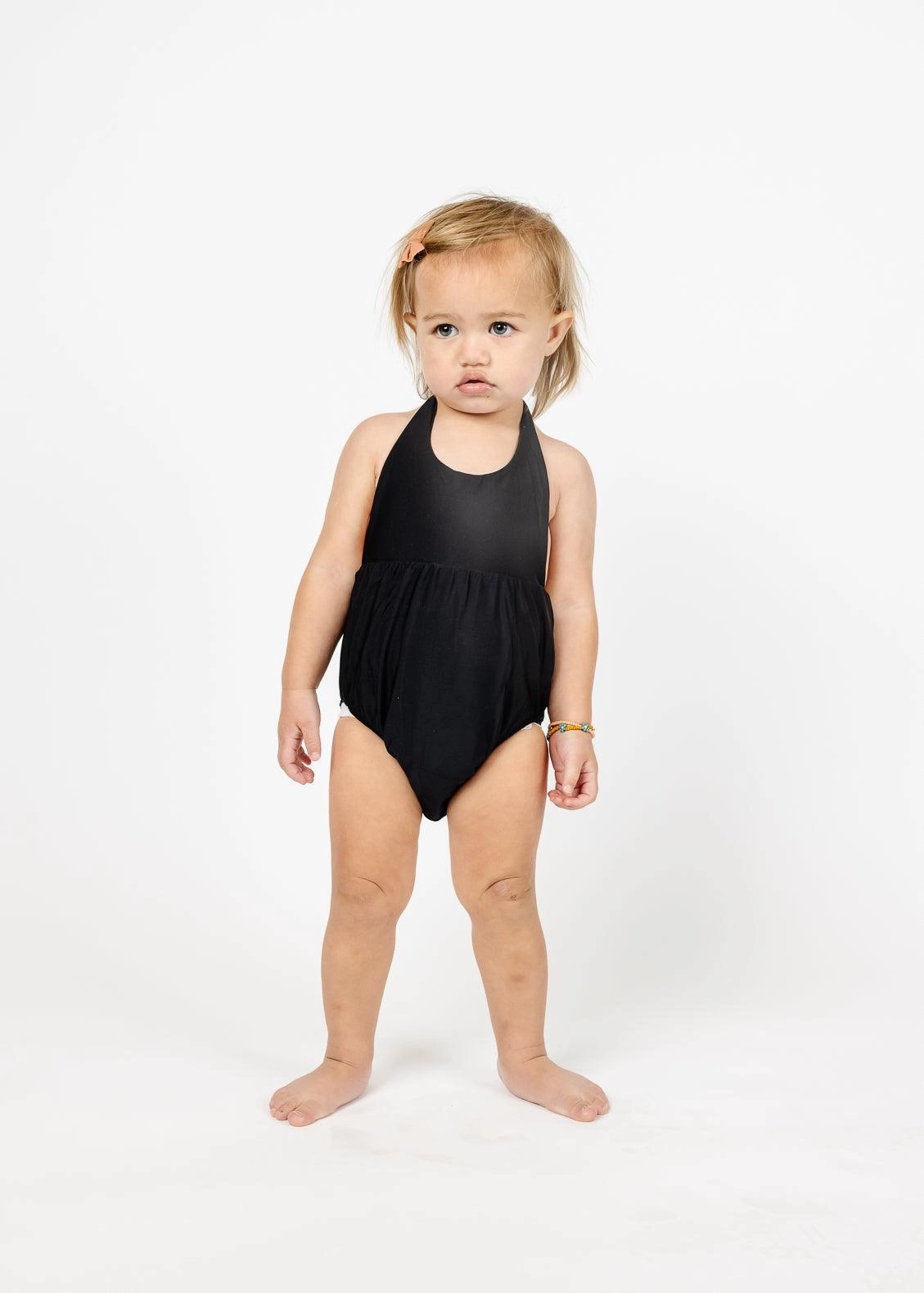 Black | Baby Romper One-Piece