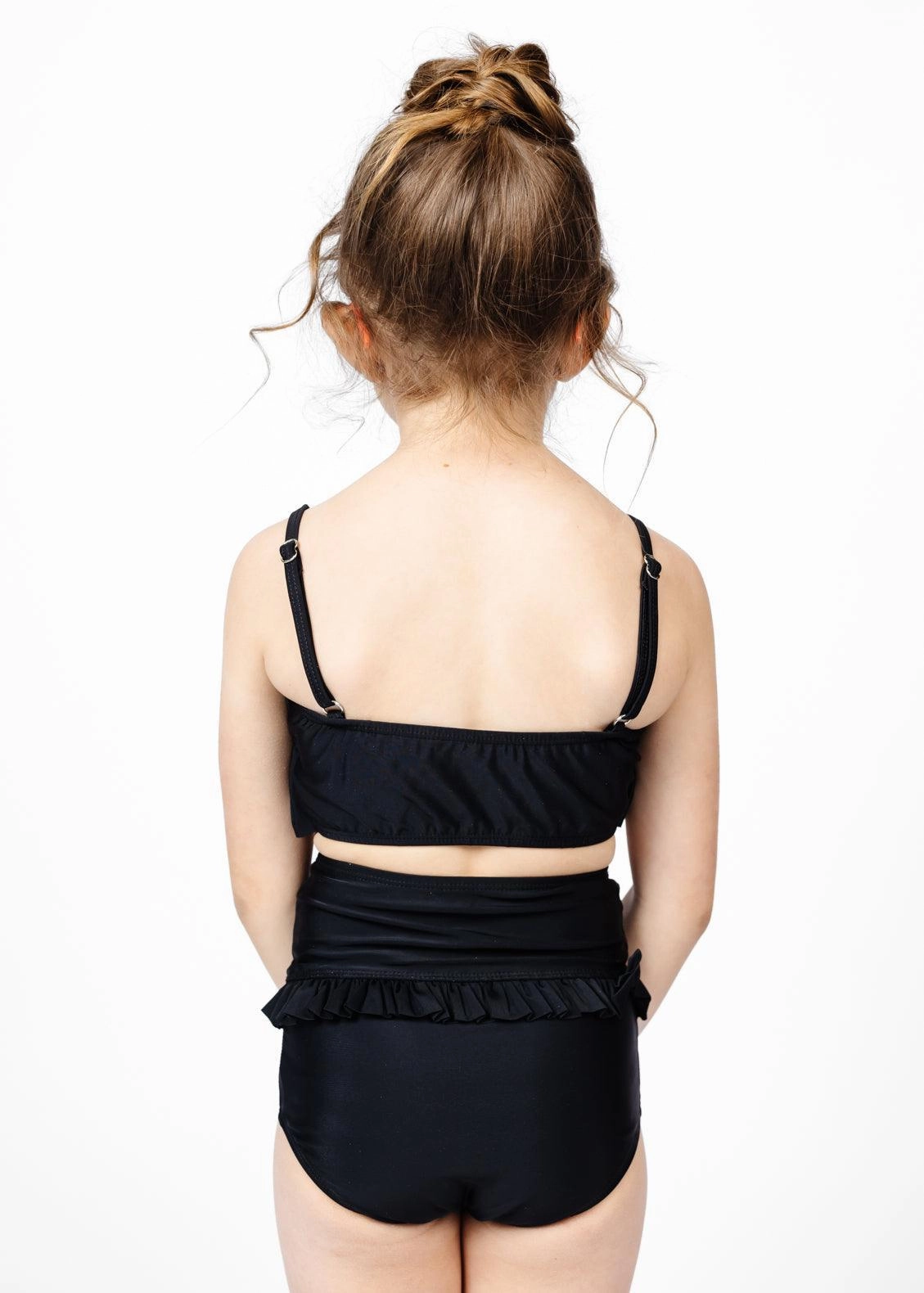 Black | Mini Mid-Ruffle Bottoms