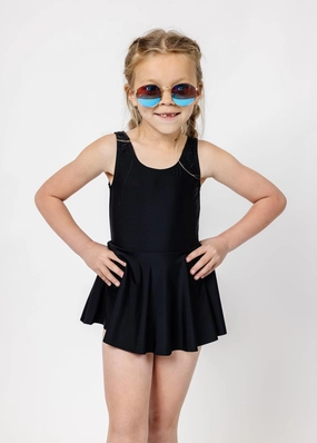 Black | Mini Skirted One-Piece