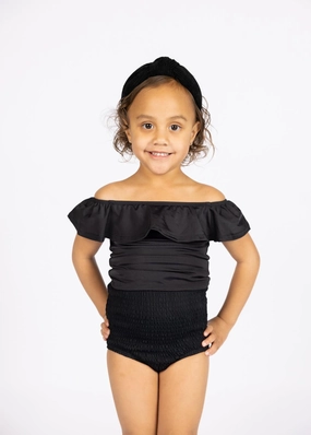 Black | Mini Smocked Bottoms