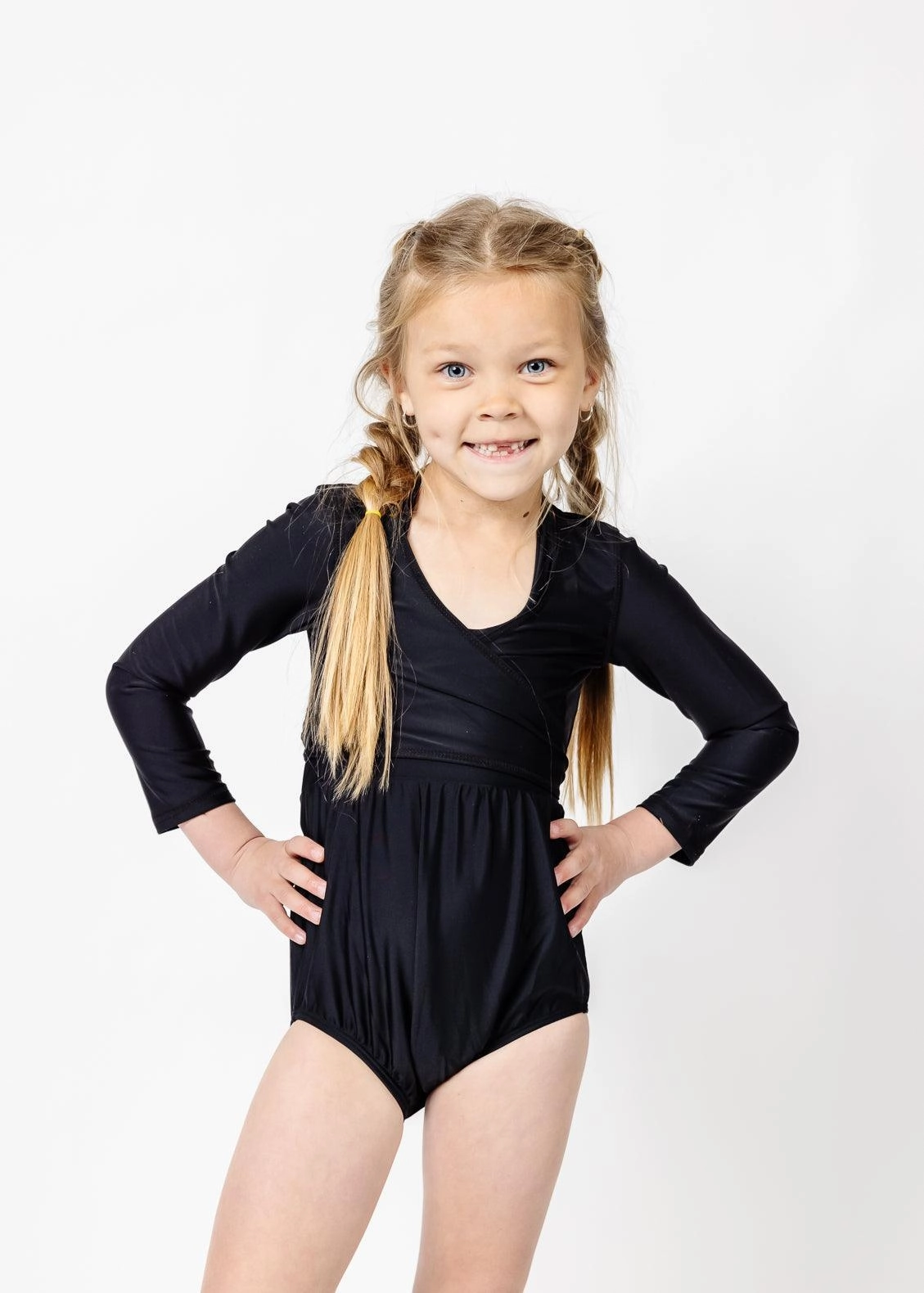Black | Mini Wrap Top Rashguard