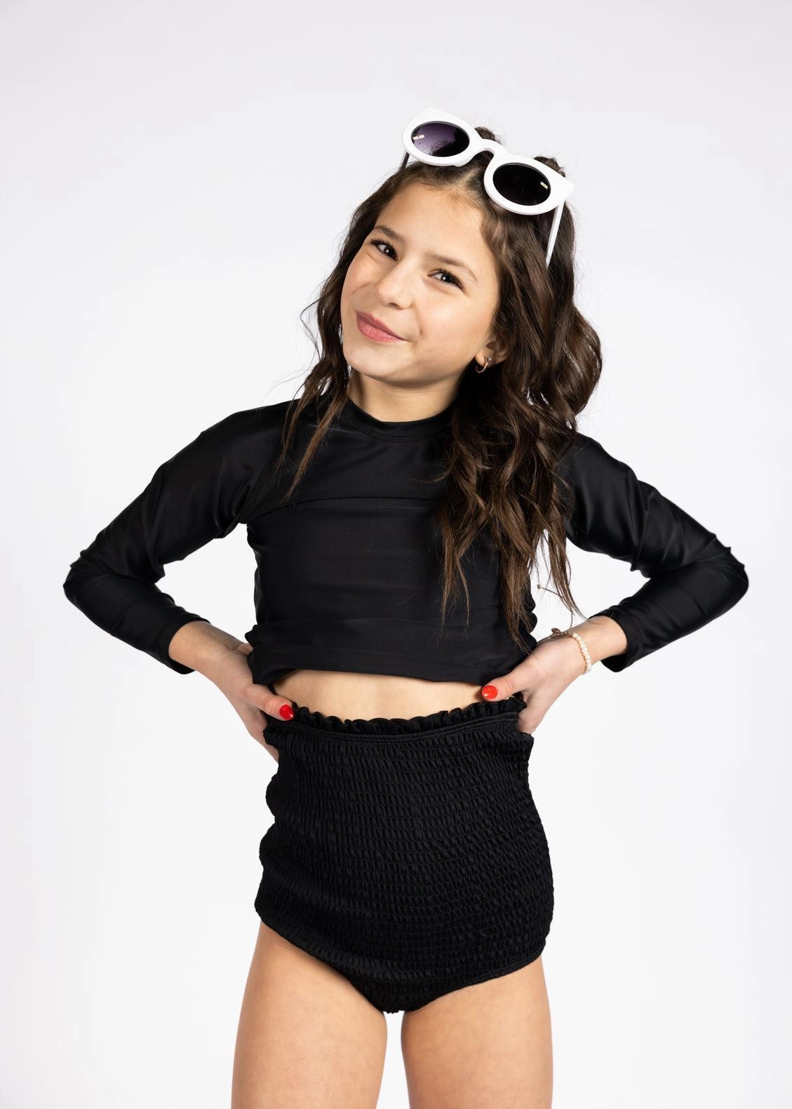 Black | Youth Rashguard Top (Unisex)
