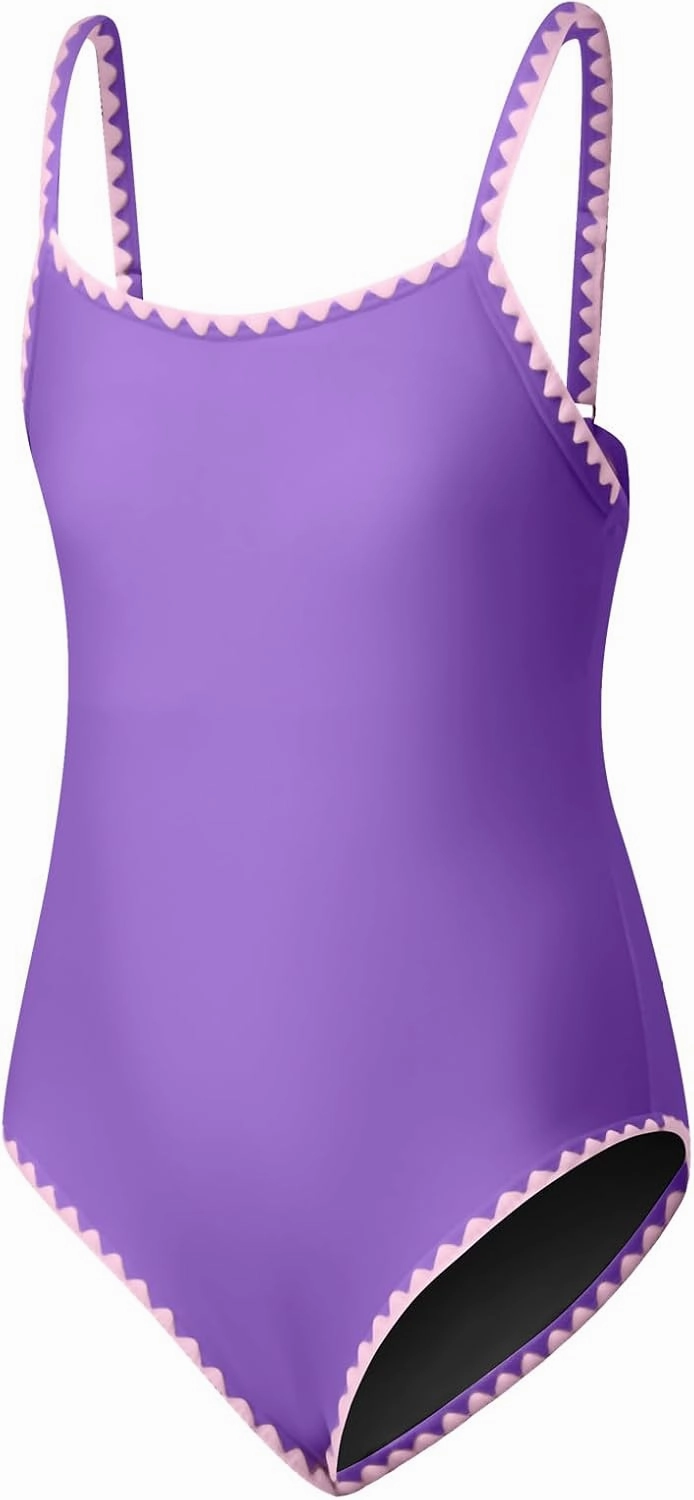 blibean Girls Swimsuits One Piece Bathing Suit with Bra Pads Size 6-15 Years
