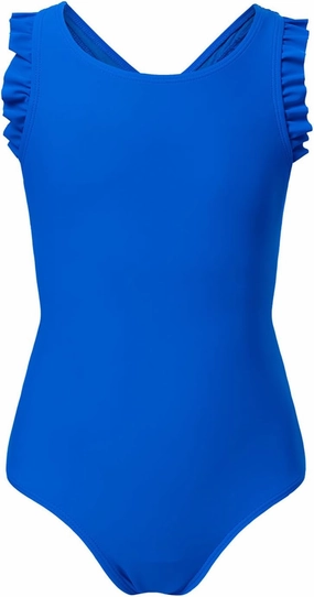 blibean Kid Girls Swimsuit One Piece Ruffle Sleeve Bathing Suits 6-15 Year