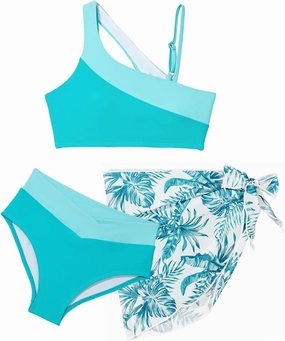 blibean Teen Girls 2025 Swimsuits Tween Kids Cutout Bathing Suits Bikini Set Size 6-15 Years