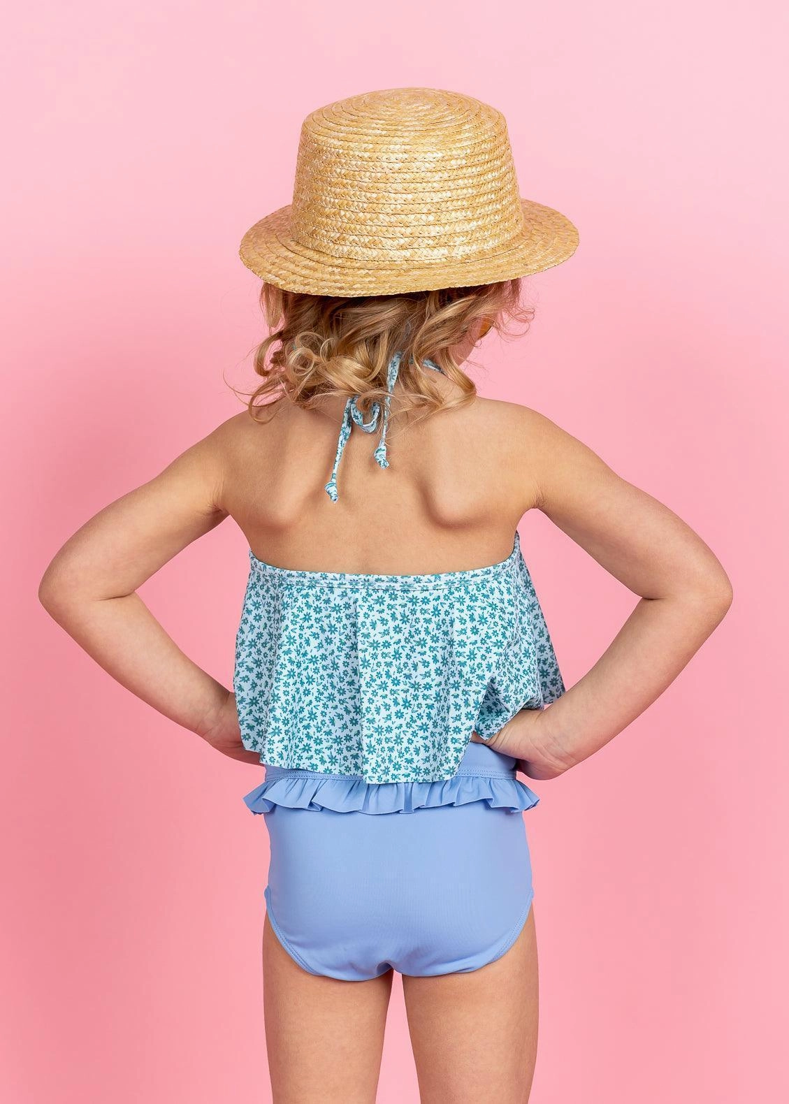 Blue Skies | Mini Mid-Ruffle Bottoms