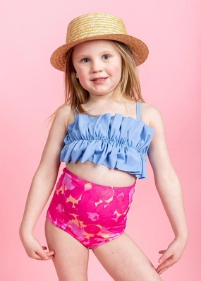 Blue Skies | Mini Oversized Ruffle Top