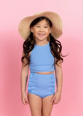 Blue Skies | Mini Racer Back Top