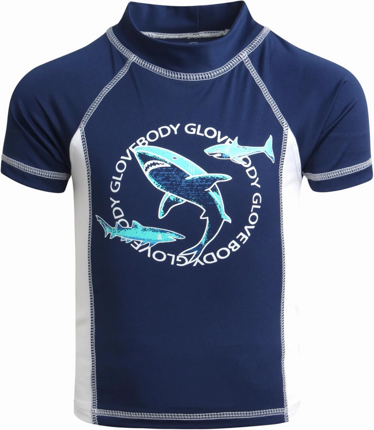Body Glove Boys Swim Set - 4 Piece UPF 50  Swim Trunks and Rash Guard for Boys Kids Swimwear Set (Sizes: 4-12)