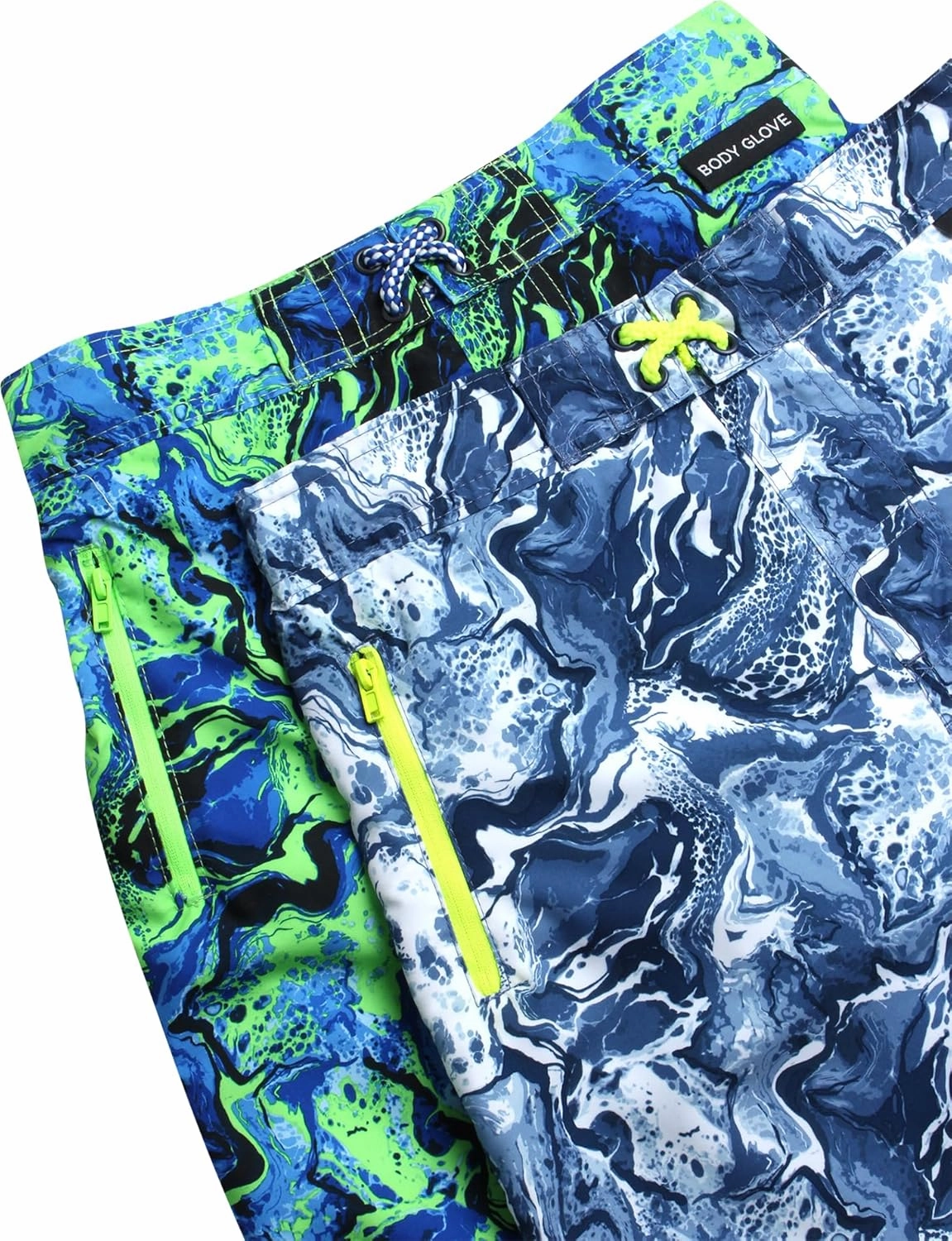 Body Glove Boys Swim Trunks - 2 Pack UPF 50  Quick Dry Board Shorts Bathing Suit Kids Swimwear with Pockets (Sizes: 8-18)