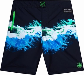 Body Glove Boys Swim Trunks - UPF 50  Quick Dry Boys Swim Board Shorts Bathing Suit Kids Swimwear with Pockets (Sizes: 8-16)