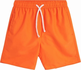 Boys Swim Trunks - Quick Dry Sun Protection Board Shorts with Breathable Mesh Lining and Drawstring Waist (Sizes: 8-18)