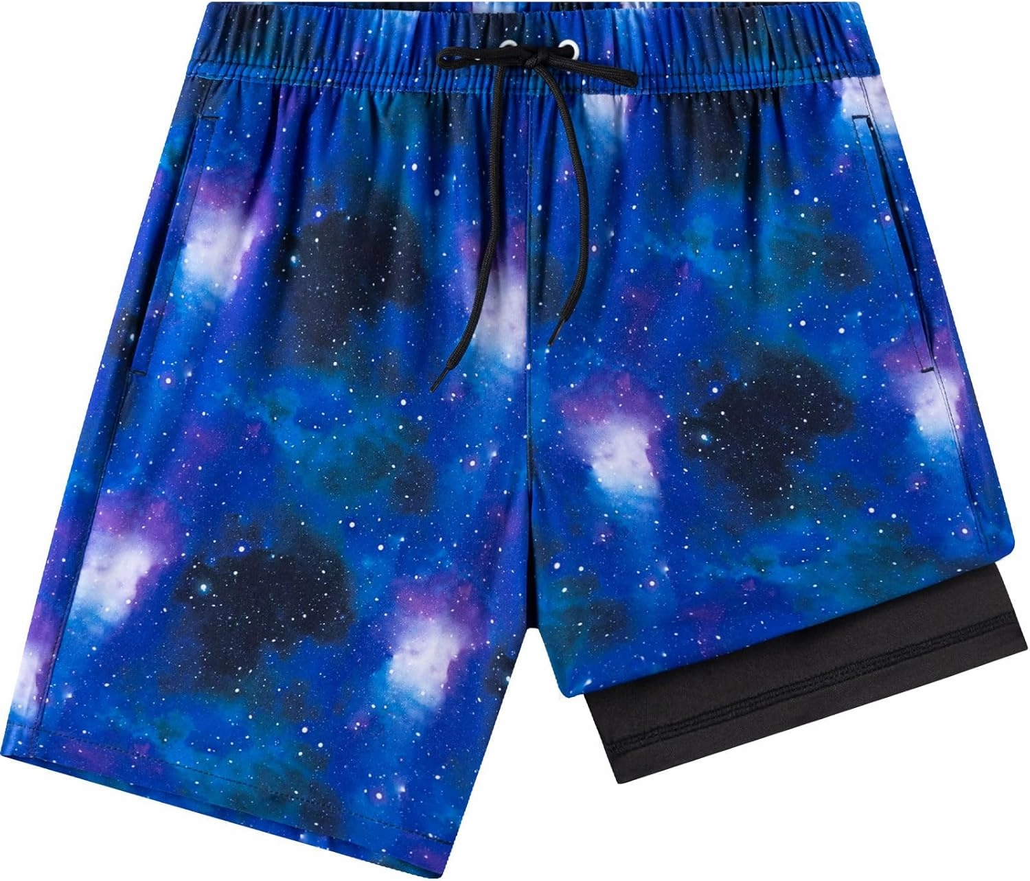 Boys Swim Trunks, Bathing Suit with Compression Liner, UPF 50 , Beach Shorts for 5-16 Years