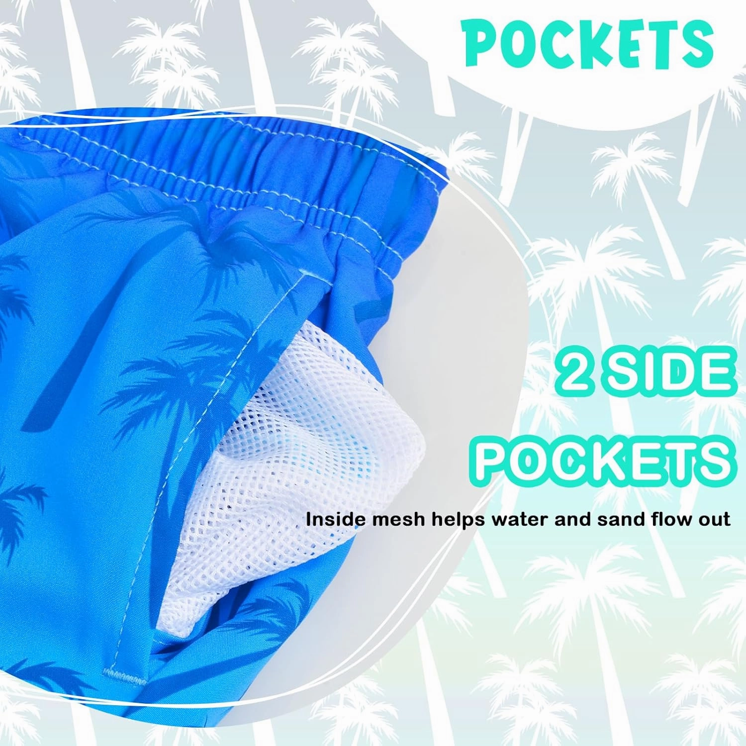 Boys Swim Trunks Bathing Suit Youth Teen Boys Swimming Trunks with Compression Liner Kids Swimsuit Board Shorts 7-16
