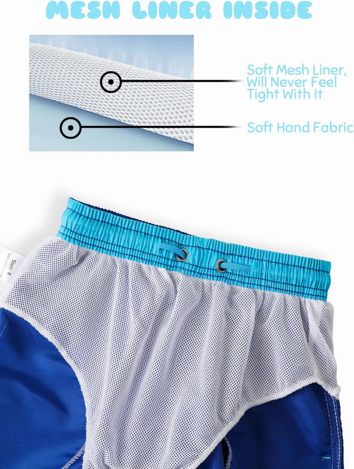 Boys Swim Trunks Boys' Fun Beach Board Shorts 5-14 Years