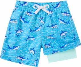 Boys Swim Trunks Compression Liner Bathing Suit Quick Dry Swimsuit 5-18T
